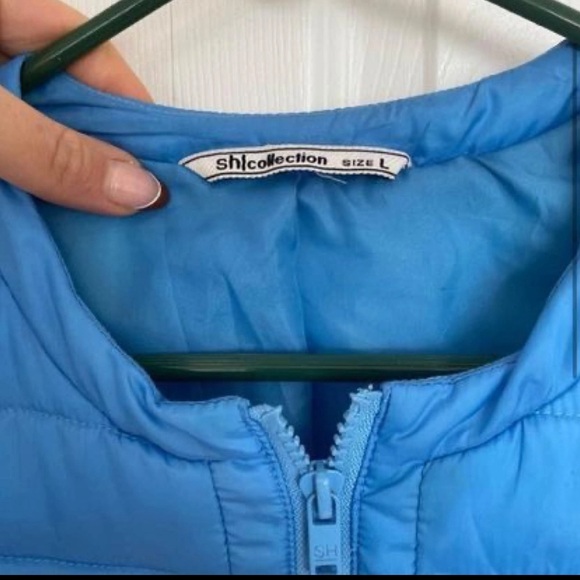 SH Collection Blue Puffer Jacket - Picture 2 of 4